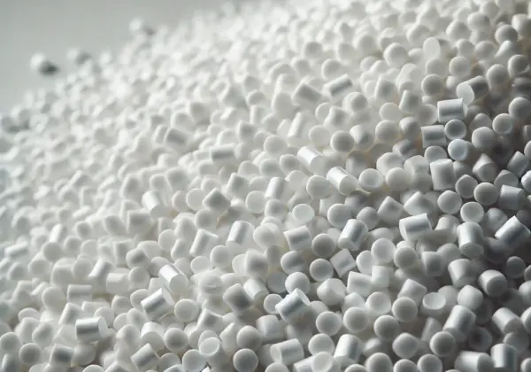 DALL·E 2024-08-19 22.33.50 - A close-up image of PVC granules, showing small, uniformly shaped pellets in white and light grey colors. The granules should have a smooth texture, r